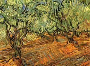 Olive Grove Bright Blue Sky 2 Vincent van Gogh Oil Paintings
